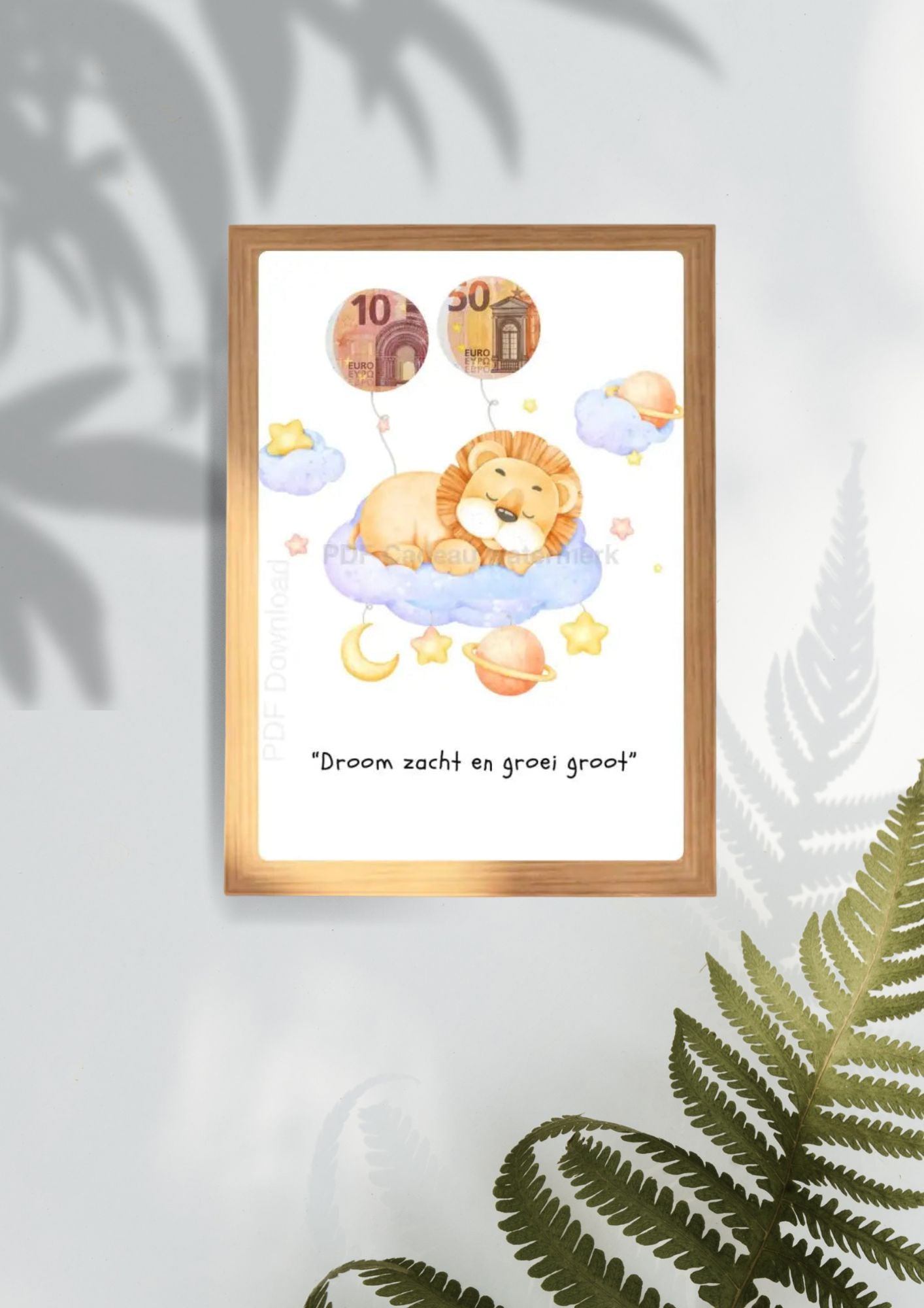 baby geld cadeau geboorte - printable