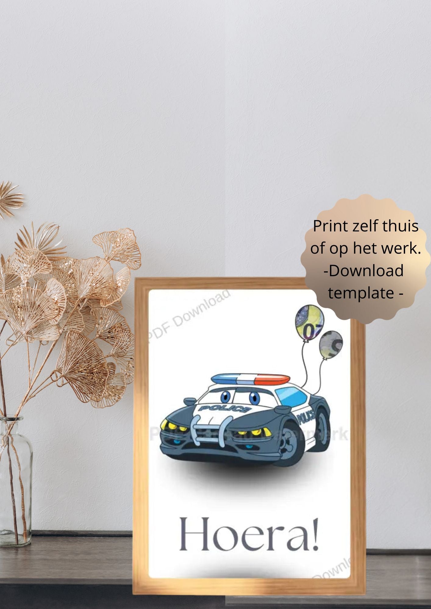 Geld cadeau kinder feestje. printble