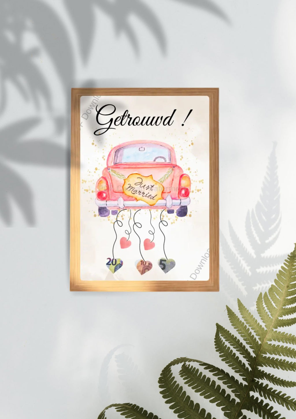 knutsel geld cadeau met deze printable