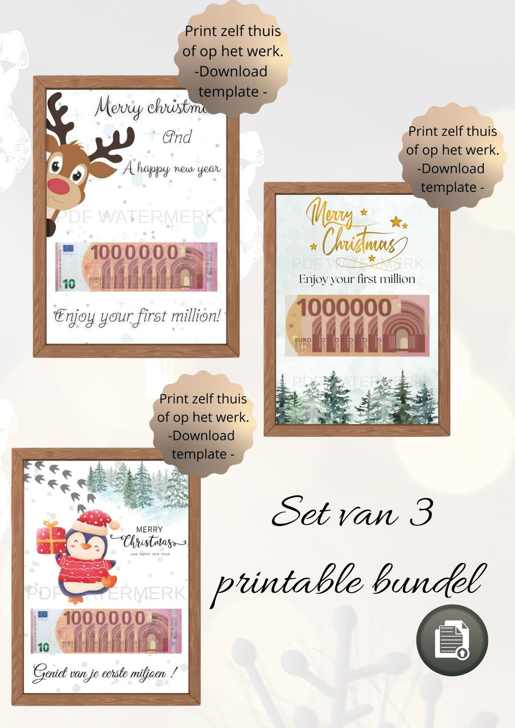 kerst geld leuk verpakken