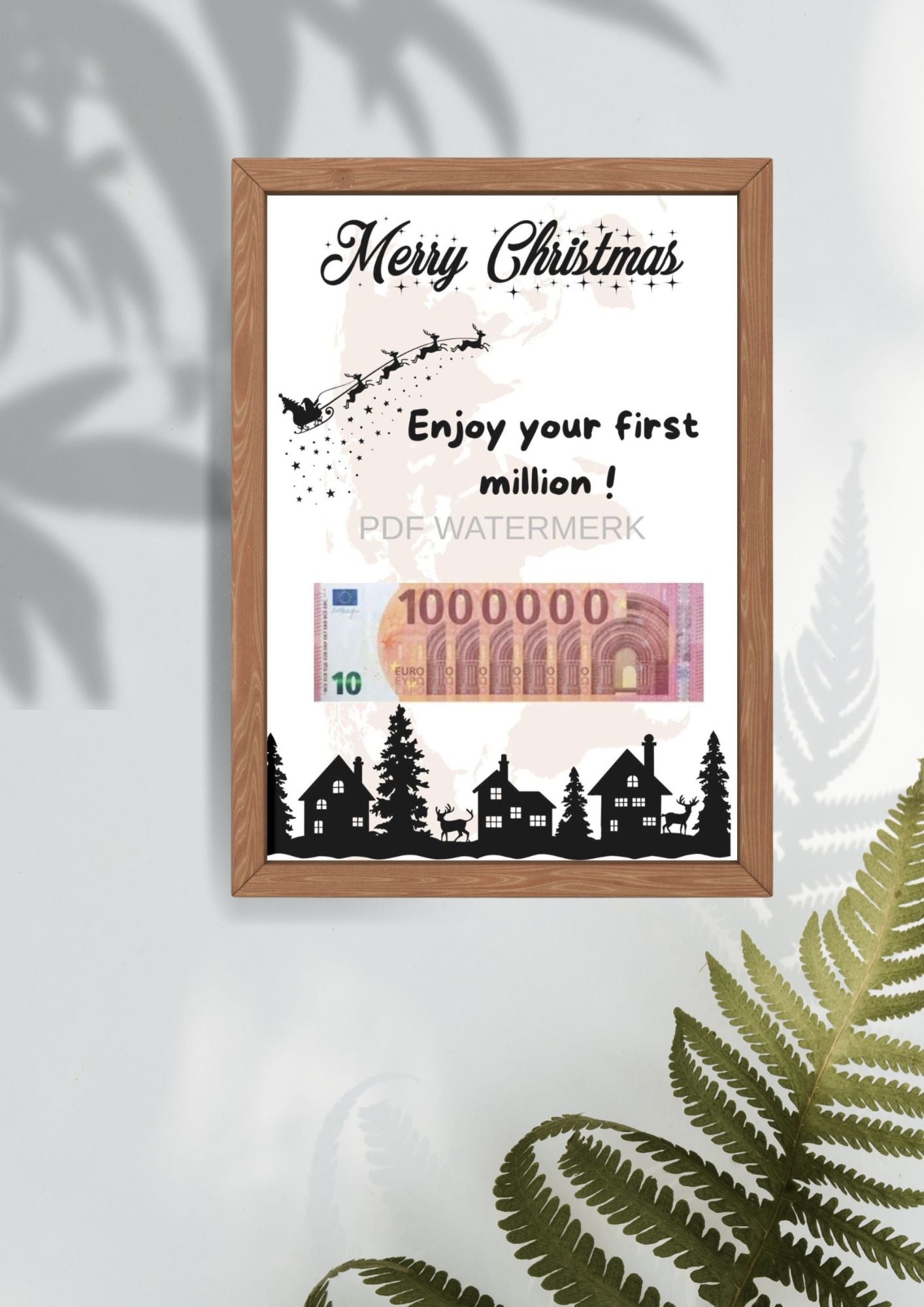 Origineel en creatief geld geven kerst met printable