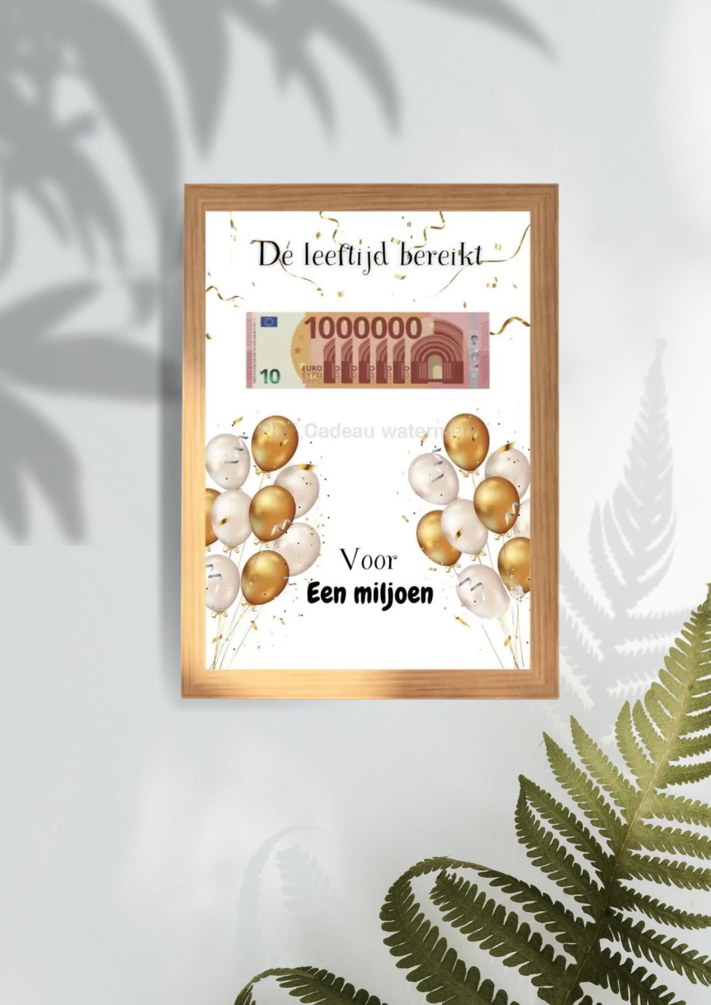 Leuk verpakt geld geven verjaardag - Printable