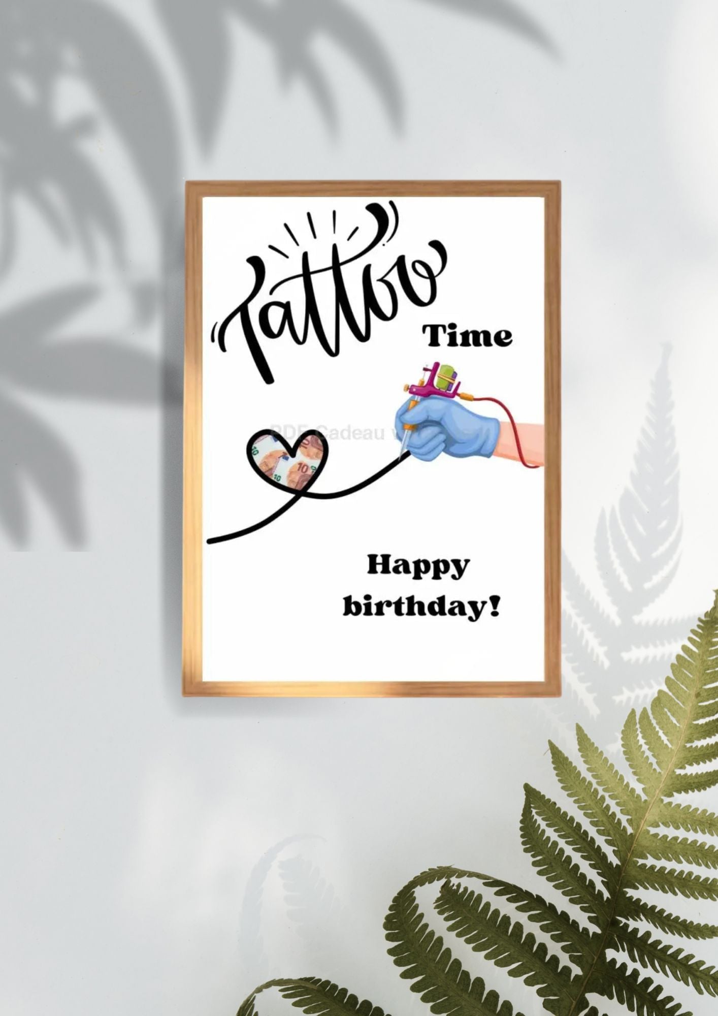 Geld cadeau grappig zelfmaak ideetje - printable