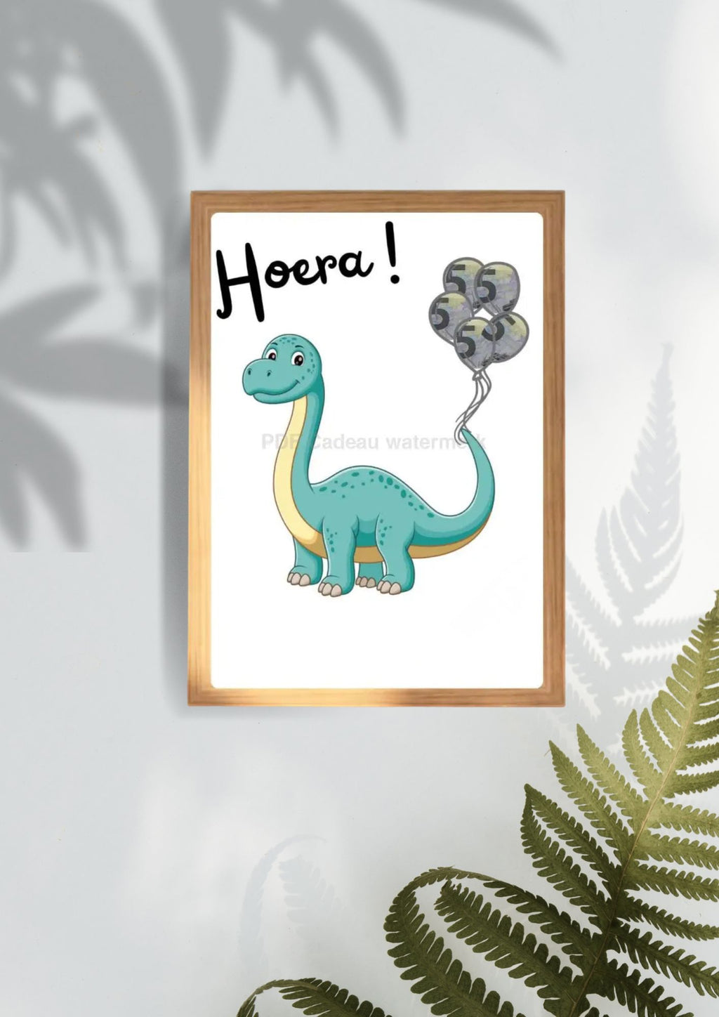 Geld cadeau grappig geven kind - printable