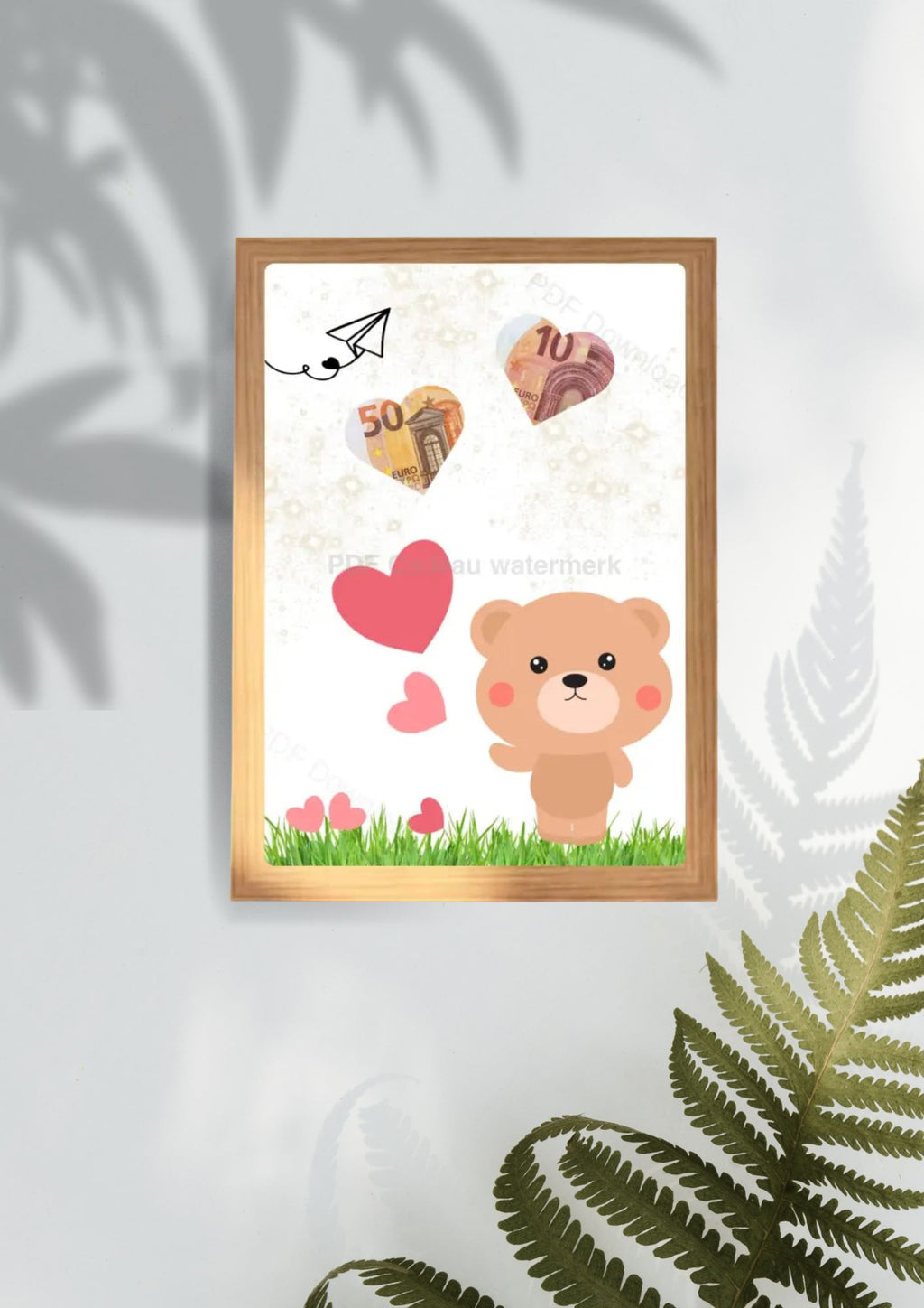 Geld leuk geven aan een kind - printable