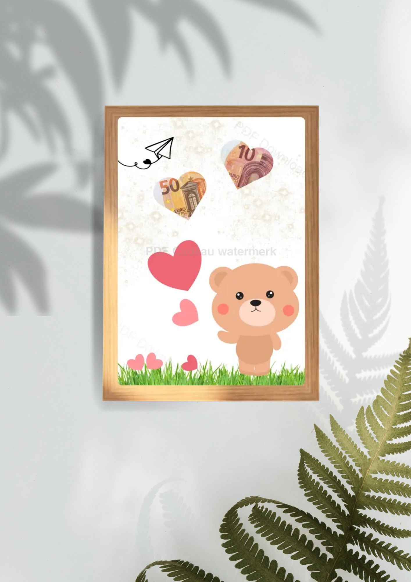 Geld leuk geven aan een kind - printable