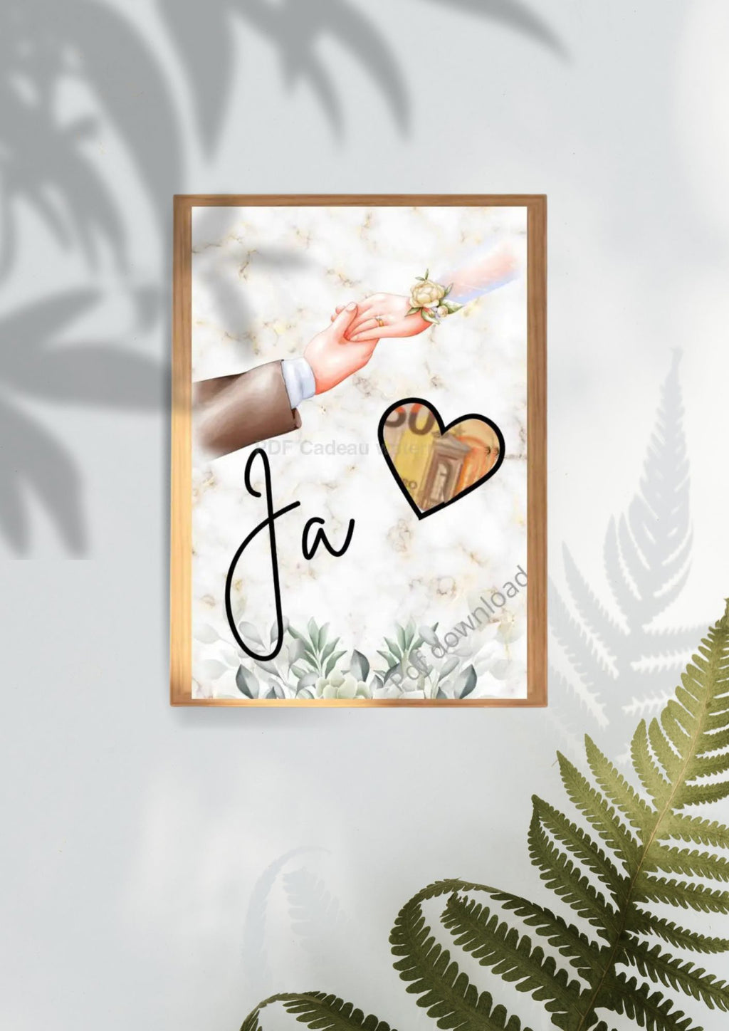 maak zelf een geld cadeau met deze printable