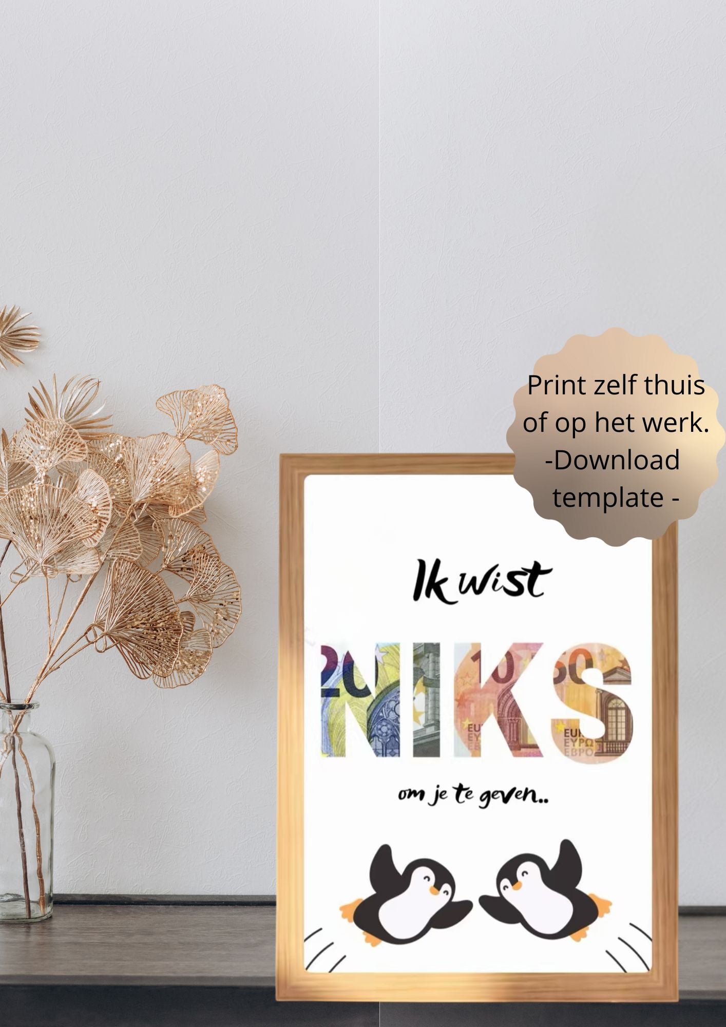 geld cadeau verjaardag - Printable
