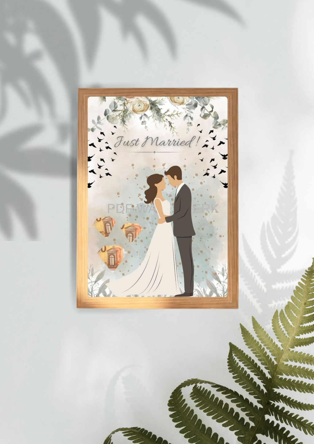 Origneel geld cadeau bruiloft - printable