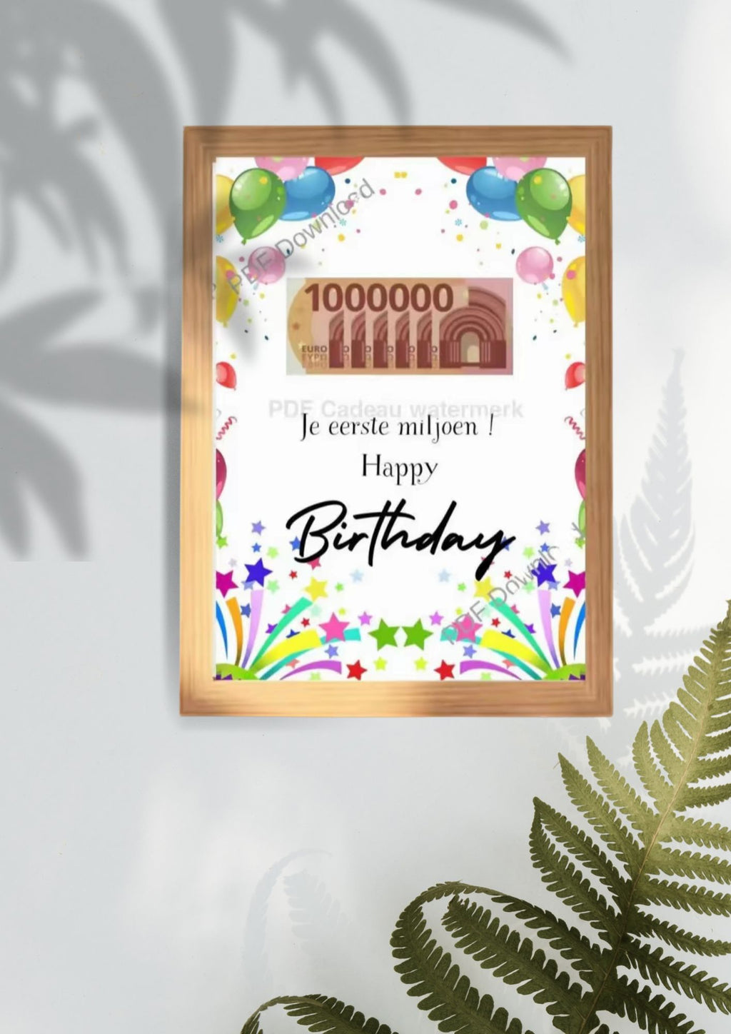 geld cadeau creatief met printable