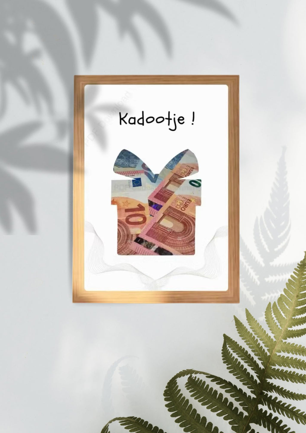 printable verjaardag geld kado