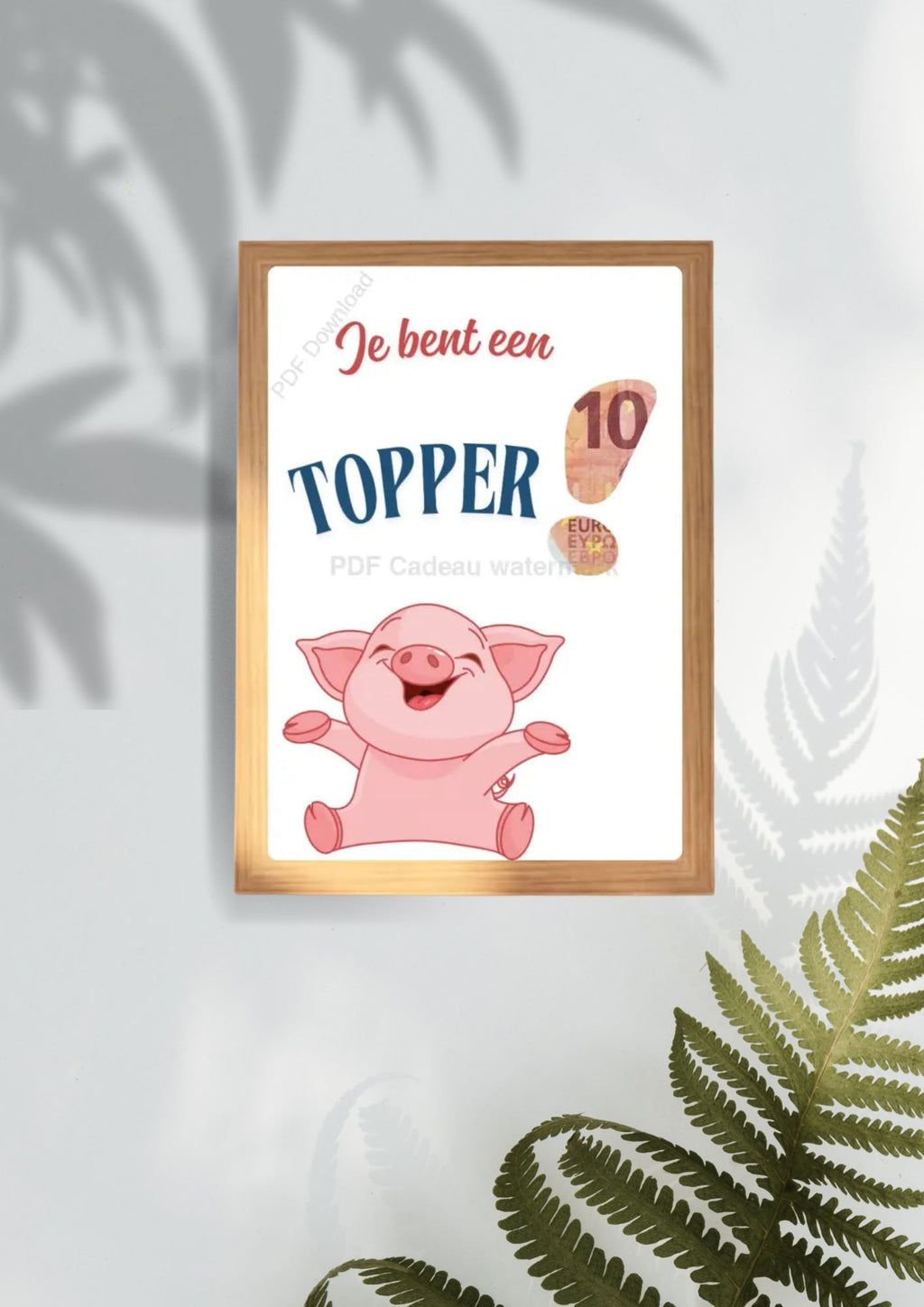 Geldcadeautje geven - printable