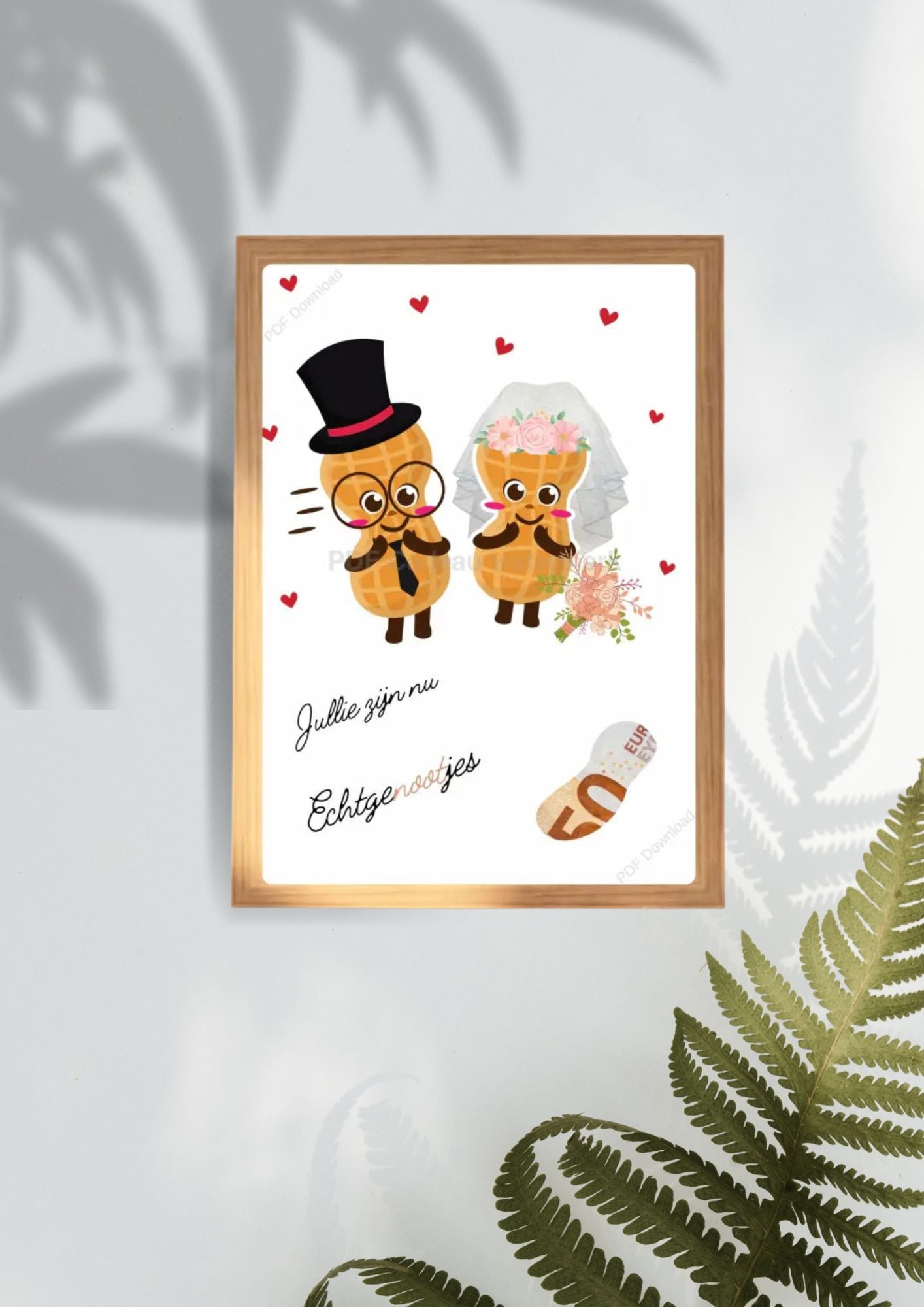 Hoe geef je op een originele manier geld bij een bruiloft. printable 